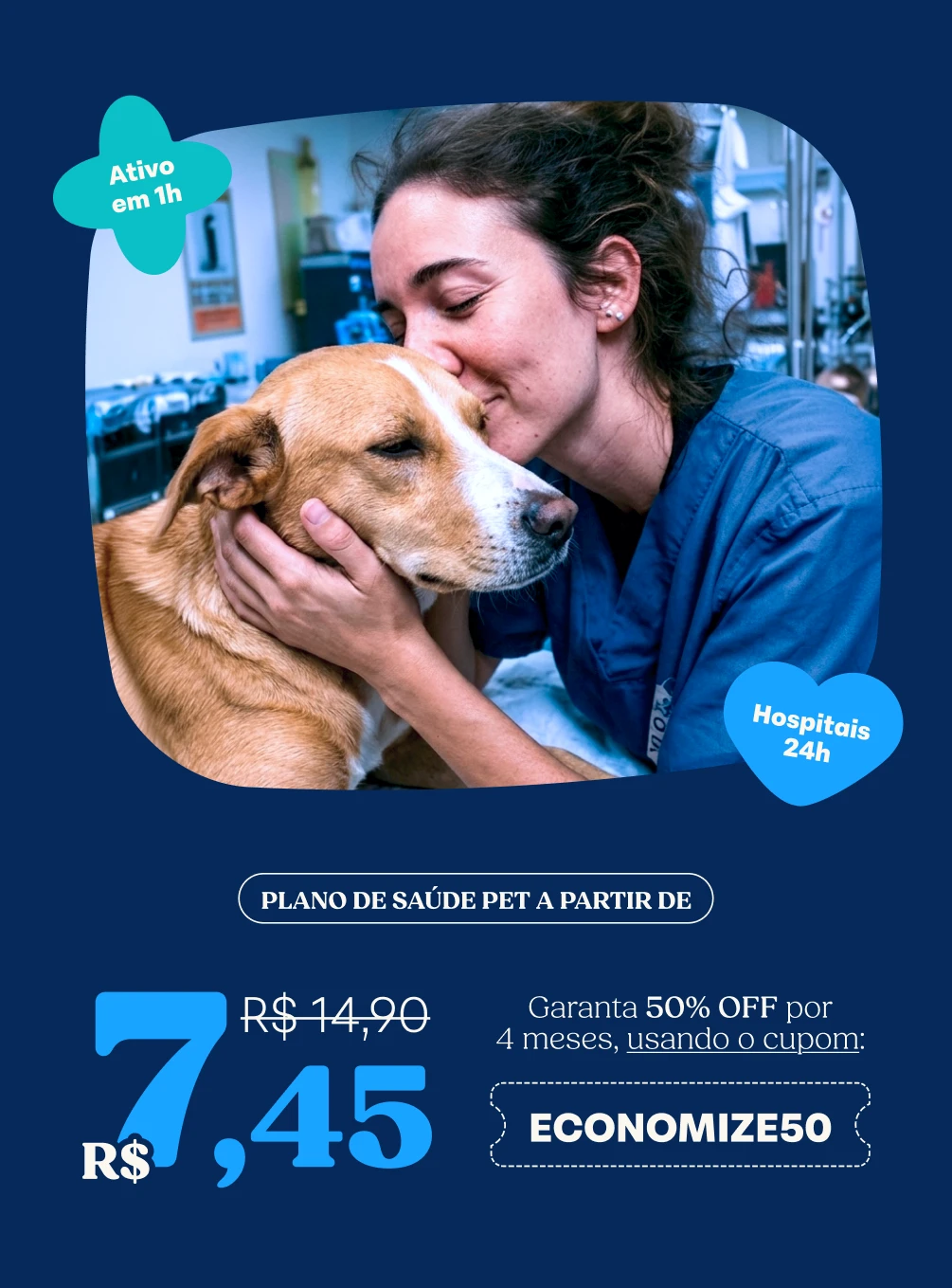 Especialidades veterinárias integradas em hospital 24h
